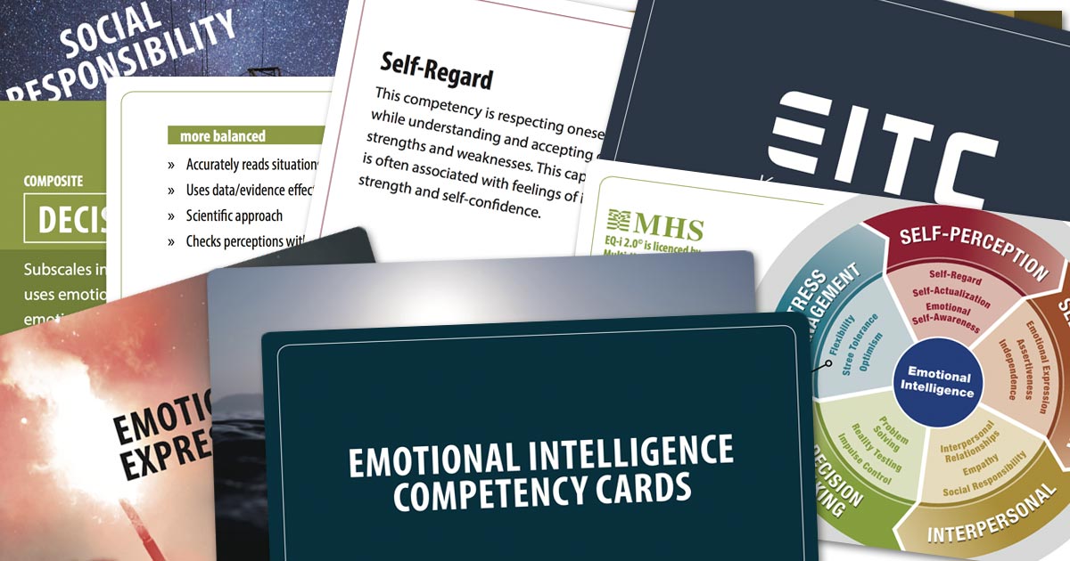 Emotional Intelligence competency card deck, based on the EQ-i 2.0 / EQ 360