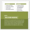 Decision making composite card, and the reality testing balance card.